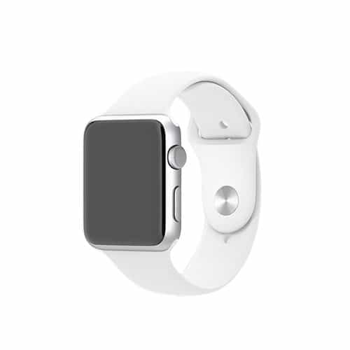 Apple Watch 42mm - 44mm Xincuco Silikone Sportsarmbånd - Hvid
